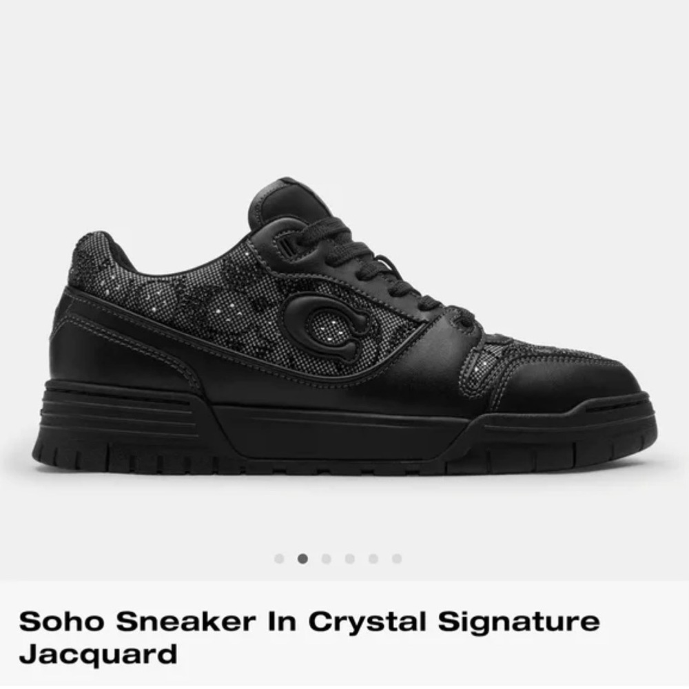 Coach Black Soho Sneakers with jacquard design - Picture 3 of 5